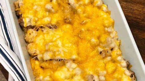 Image for Cheesy Tater Tot Breakfast Bake {easy & delicious}
