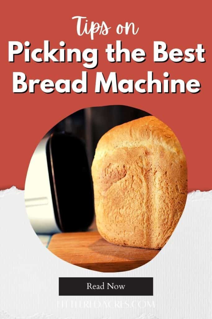 bread machine bread with text overlay