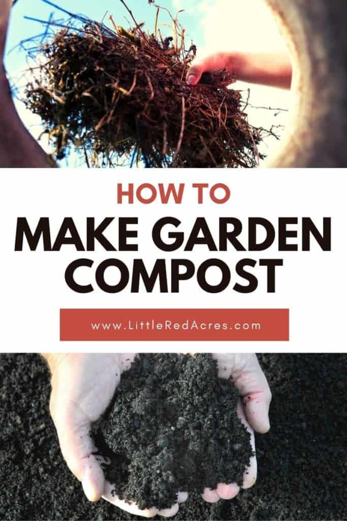 compost material in hands