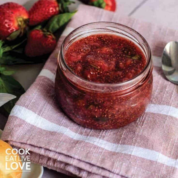 Image for Instant Pot Strawberry Jam with Chia and Basil