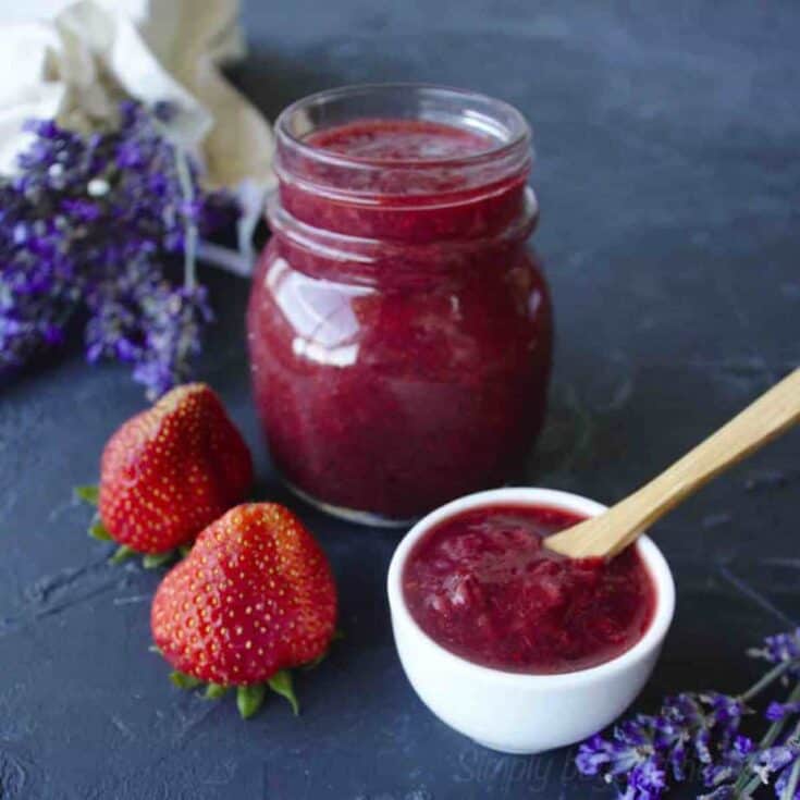 Image for Strawberry lavender jam - the healthy way