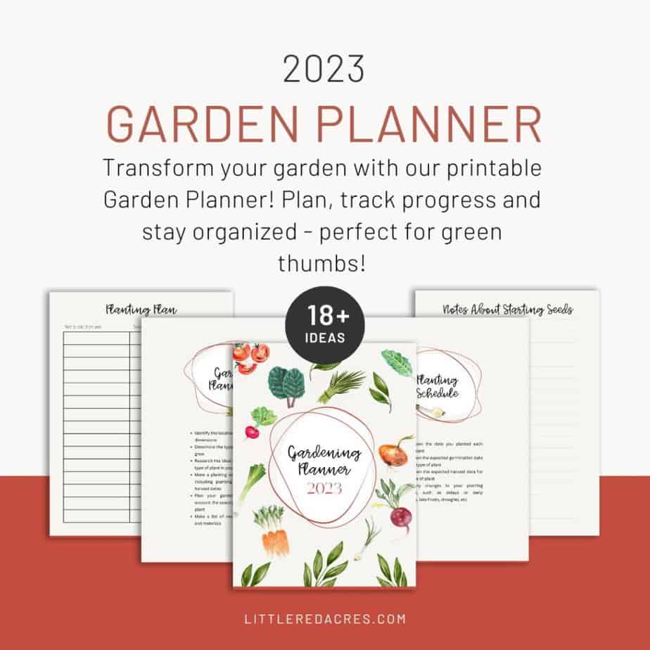 Garden planner sample pages