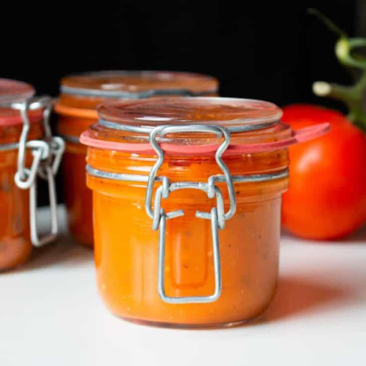 Image for French Tomato Coulis + How to can it