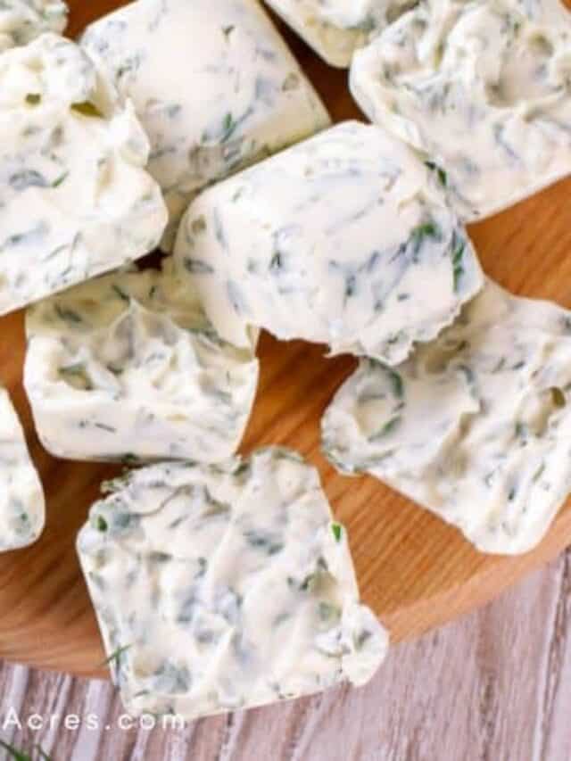 fresh herbs frozen in oil in cubes