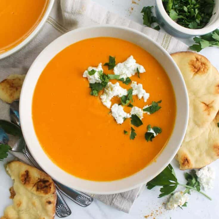 Image for Butternut Squash and Red Pepper Soup with Lentils and Coconut