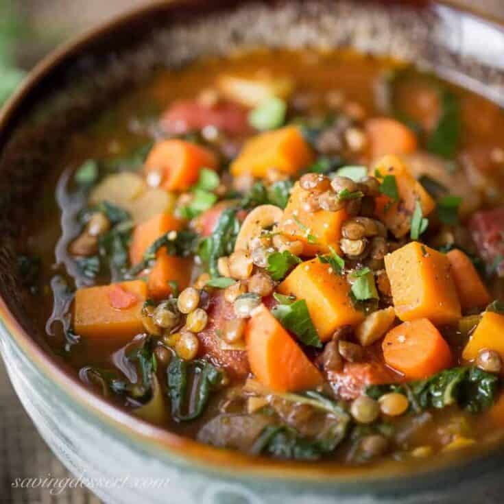 Image for Vegetable Soup with Lentils & Seasonal Greens