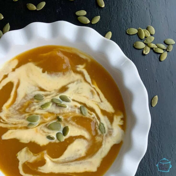 Image for Lazy Slow Cooker Pumpkin Soup Recipe