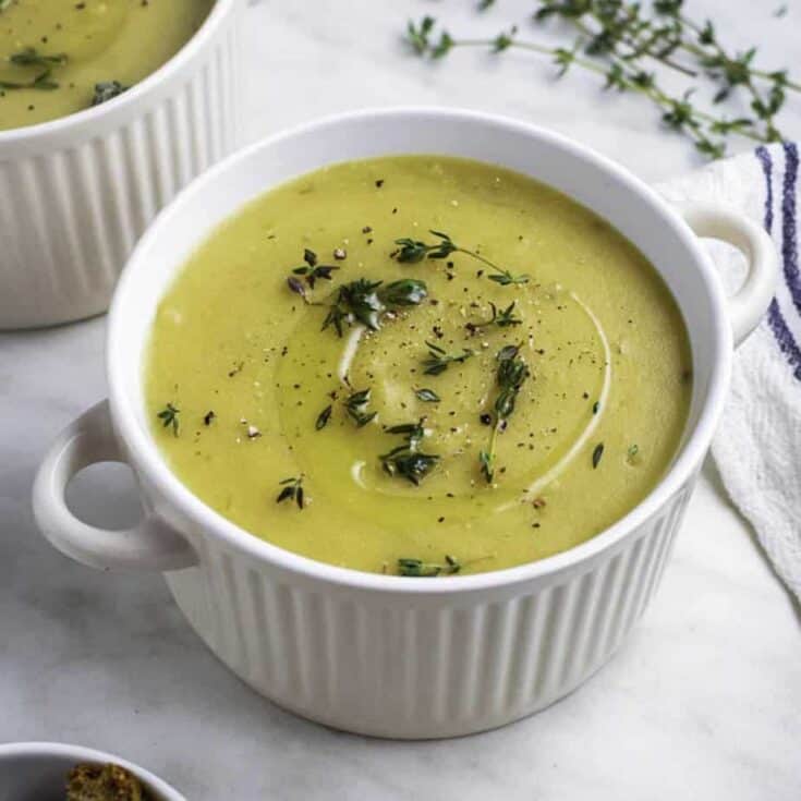 Image for Dairy-free Potato Leek Soup (with a secret ingredient!)
