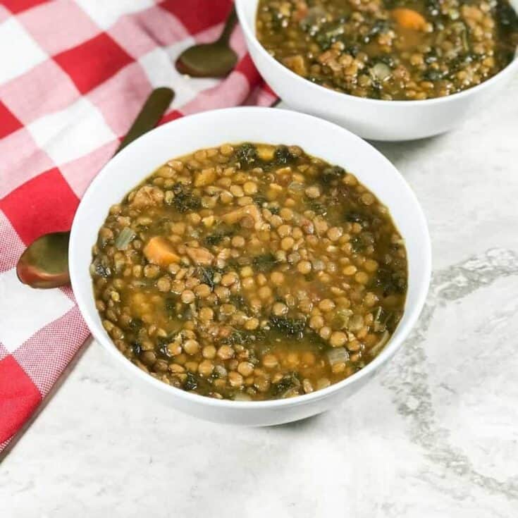 Image for Instant Pot Kale Lentil Soup