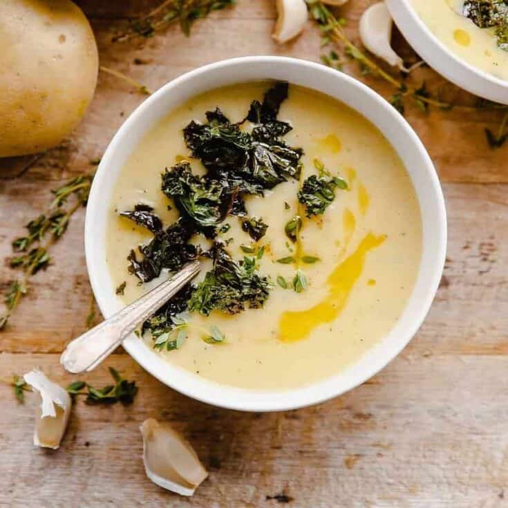 Image for Comforting Potato Soup with Crispy Kale