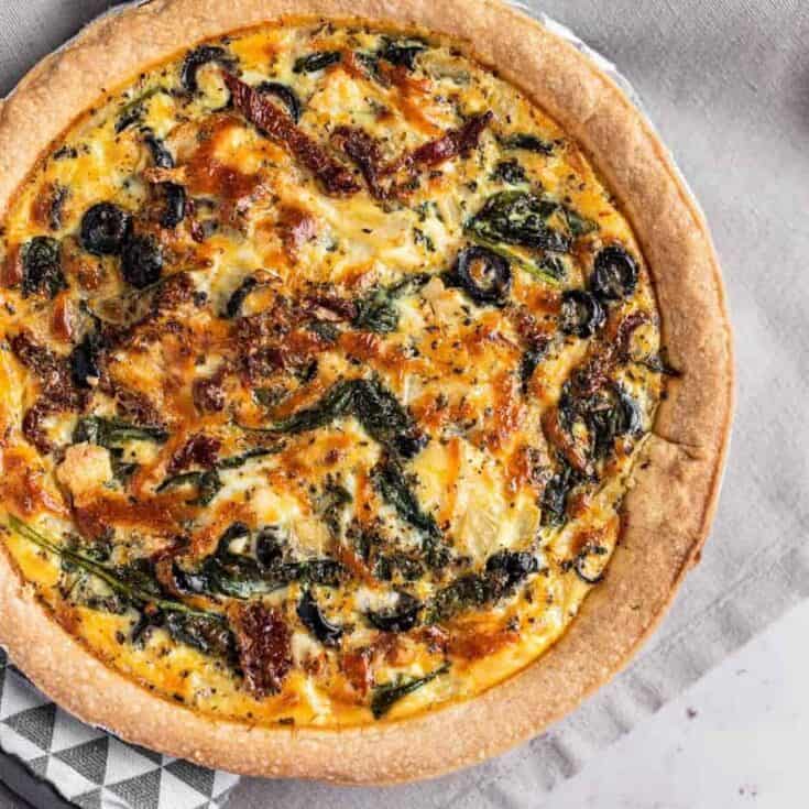 Image for Sun-Dried Tomato Quiche - The Littlest Crumb